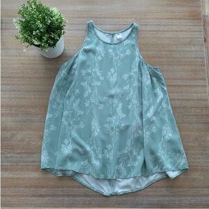 Old Navy Floral Top in Soft Green